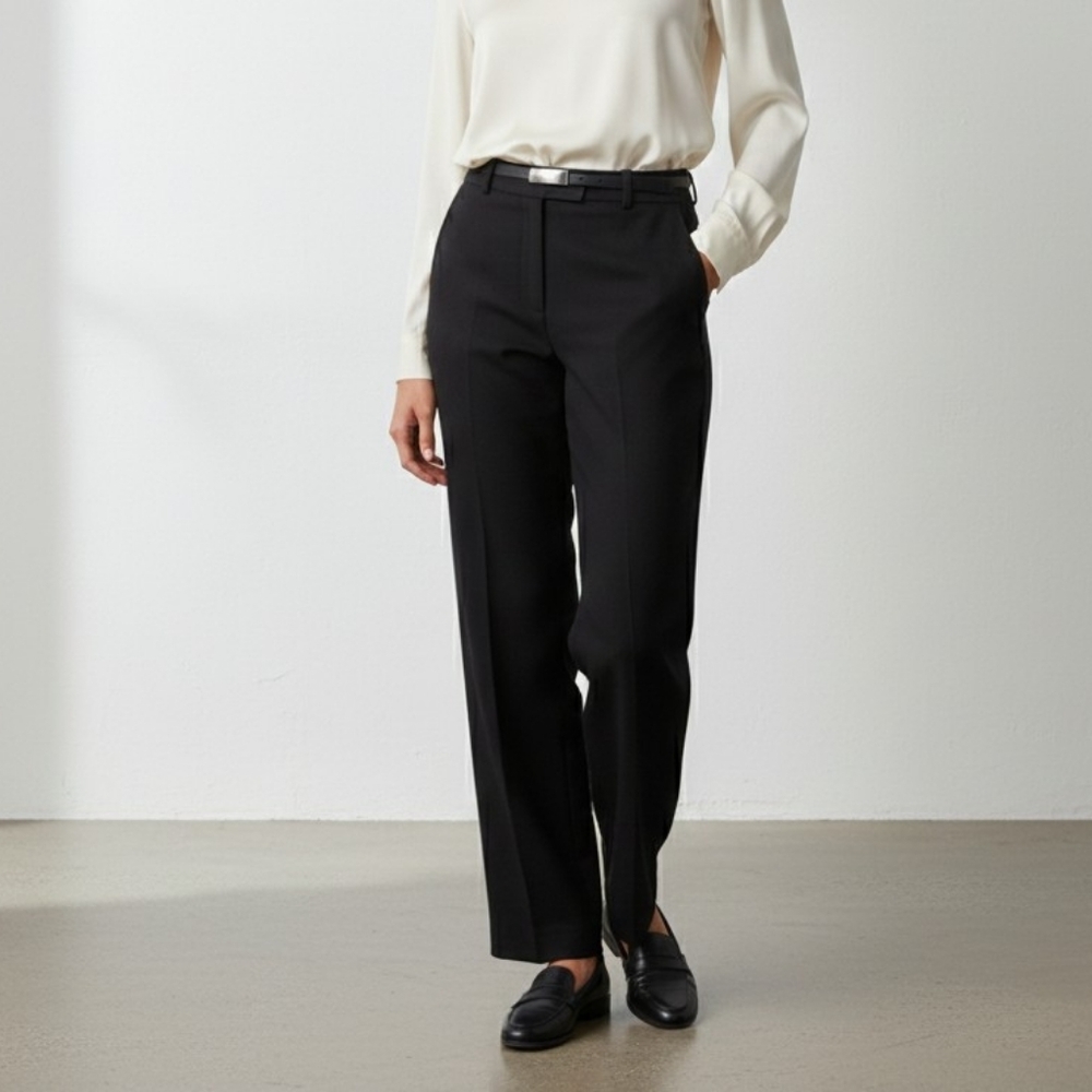 Talbots Petites Women's Black Wool Blend Dress Career Pants Size 8P